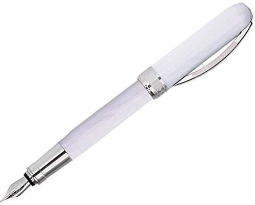 Visconti Rembrandt Fountain Pen White Marble - EF Nib