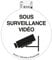 Exacompta - Réf. 67048E - 1 pictogramme rond Sous surveillance vidéo - En vinyle PVC traité anti-dérapant et résistant aux UV - Dimensions : 20 x 20 cm - noir sur fond blanc