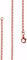 Lijoh Erbskette rose vergoldet 925 Silber Damen Kette 2,2 mm Rosegold Halskette Silberkette Rolo-Kette Länge 90 cm LJ1012-490