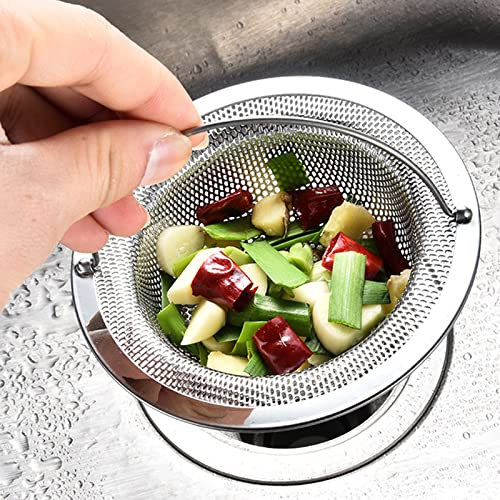 2 Piezas Filtro Fregadero Cocina Colador – Colador para de Rejilla Desague Ducha Accesorios Cocina Protección contra Obstrucciones Drenaje con asa, 11 x 7,8 x 2 cm