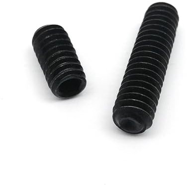 50 Stück UNC 2#-56 4#-40 5# 6#-32 8#-32 Schwarze Innensechskant-Innensechskant-Gewindestift-Gewindestift-Stellschraube (Color : 5/16_8-32)