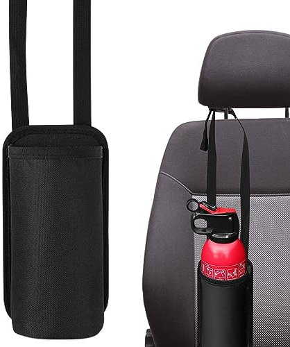 Rianpesn Porta estintore per Auto,Supporto per Borsa da Tasca per Auto per estintore | Borsa da Viaggio per Auto Borsa portaoggetti per Tazza d'Acqua, Supporto per estintore per Auto