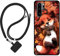 Sunrive Coque Compatible avec Huawei P30 Pro,TPU Étui Housse Protecteur Souple Gel Mat Back Cover Mignon Motifs Antichoc Case(Le Renard Feuille d'érable)+1x Universelle Dragonne