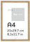 Pix FRAMES Bilderrahmen A4, 21x30 cm- Holzrahmen für Foto - Rahmen mit Scheiben aus acrylglas - Rahmen zum Aufhängen und Aufstellen - Modern Photo Frame - Eiche