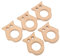 5er-Pack Baby-Beißring aus Buche, Sicher, Ungiftig, Robust, Niedliche Eule, DIY-Schmuckzubehör, Holz-Beißring, Baby-Beißring, Kauspielzeug, Geeignet für Baby-Zahnkekse, Tiere