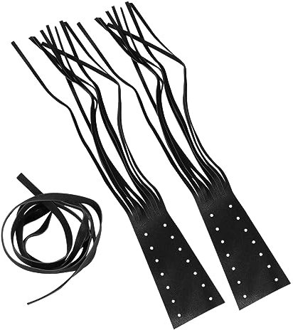 VALICLUD Lenkerabdeckungen Aus Faux-leder Für Motorradlenker Mit Fransen-design Rutschfest Für Besseren Griff Bei Schweiß Oder Regen Installieren