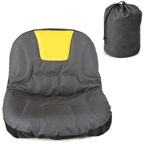 Housse de siège pour tondeuse à gazon autoportée Housse de siège de tracteur universelle Housse de siège de tracteur-tondeuse avec sac de rangement Housse de siège de tracteur de remplacement