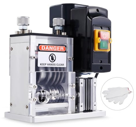 CREWORKS 180W Macchina Spellacavi Elettrica da 1,5-30 mm con 5 Canali Regolabili, Macchina Spelafili Elettrica Velocità Fino a 30 m/min, Spelacavi Elettrica per Riciclaggio Elettricisti