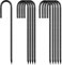 Erdanker-Bodenanker-30CM-Lang,J-Haken Bodenanker Heringe Schwarz,10StüCk Zeltheringe Metall Stark Anti-Rost für Stabil Trampolin Zelt Garten Camping Outdoor Hühnerstall Feste Wasserleitungen