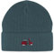 Spreadshirt Motorroller Stickerei Bio Fisherman Beanie Mütze, One Size, Dunkles Petrol