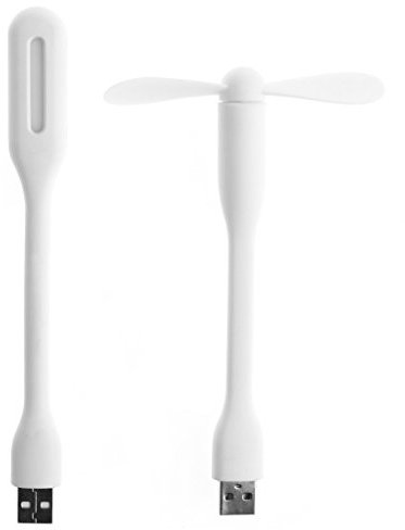 LIbgiubhy Flexible Portable Bendable USB Fan With LED Lamps Light Flexible Gadget For Phone Laptop Desktop Power