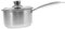 TOPBATHY Edelstahl Mini Topf 18cm Verdickt Schmortopf Glas Deckel Vielseitig Kochen