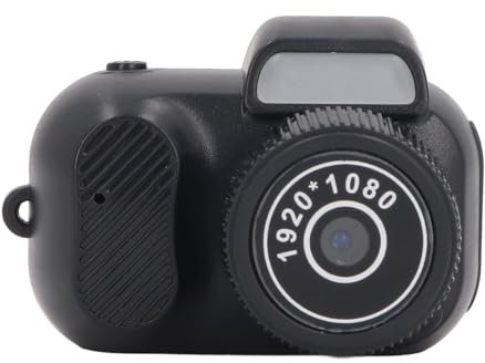 Mini Camera Keychain, Tiny Digital Camera 1080P HD 2MP with Color Screen and Wrist Strap, Micro Thumb Video Camera DV DVR for Kids Teens Students, 100 Minutes Battery Life