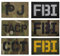 FBI Infrarot-Reflex-Patch, Nylon-Camouflage, taktisches Moral-Fertigkeitsabzeichen, passend für Weste, Helm, Uniform – 6 Stück