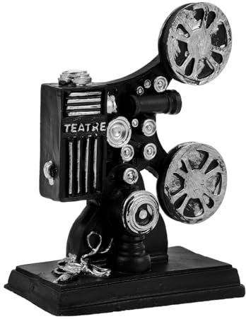 JOINPAYA Vintage Film Projector Statue Miniature Movie Props Resin Camera Sculpture