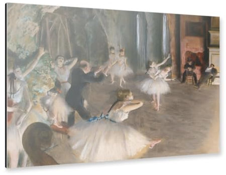 artboxONE Alu-Print 120x80 cm Die Probe des Balletts von Künstler Mango Art