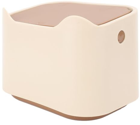 KKPLZZ Poubelle à litière pour chat avec couvercle à pression, design fermé, compacte et polyvalente, pour la maison