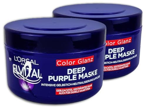 2 er Pack Elvital Color Glanz Deep Purple Maske 2 x 250 ml