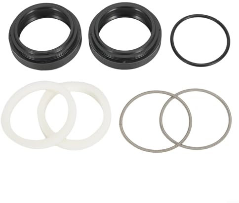 Marchfunny Kit de joint anti-poussière pour fourche de vélo, 30 à 40 mm, joints en caoutchouc et alliage d'aluminium pour FOX, pour RockShox, pour Manitou, fourches de suspension (32 x 41 mm)