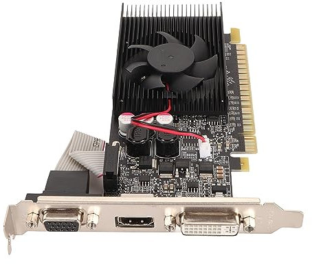 Matybobe GT610 2 Go de Carte Graphique Indépendante 64 Bits VGA DVI PCI Express X16 Port Desktop Computer Gaming