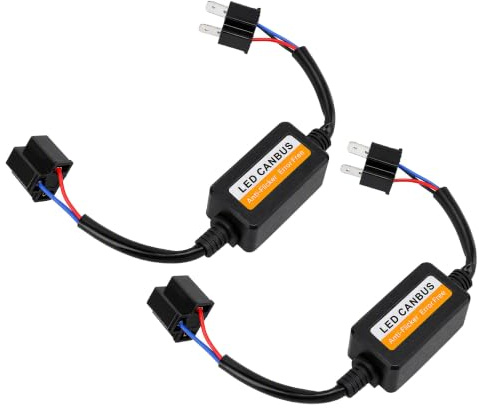 H4 LED CAN-Bus Decoder, Hohe Haltbarkeit Anti-Flackern, Auto-Scheinwerfer Widerstand Decoder DC 9-16V Stecker 2 Stück for Autobesitzer Tuning Enthusiasten LED Umbau Installation