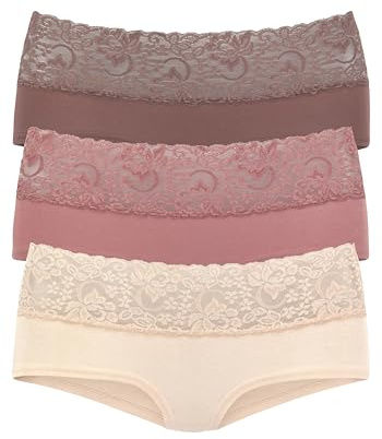 VIVANCE Damen Panty | mit Spitze im 3er-Pack, Basic