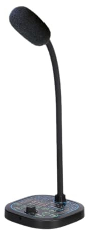 Jkjlorey Sound Card Voice Changer Karaoke Recording Voice Changer One-Click Mute Desktop Microphone