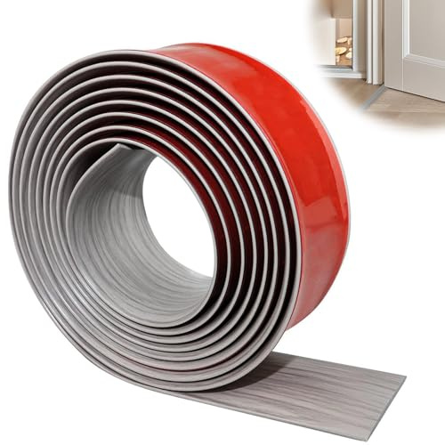 4m x 4cm Floor Transition Strips, Threshold Strips for Doorways Self Adhesive Door Divider Strip for Floor Gaps Flooring Edge Trim