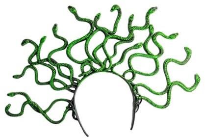 Baoblaze Serre-tête Medusa Serpent pour femmes et filles, serre-tête pour anniversaire, spectacle sur scène, Vert