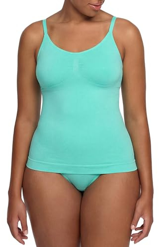 CFab Shaping Unterhemd Damen Top mit verstellbaren Trägern | starke Formung Bauchweg 360 Grad Bauchkontrolle atmungsaktiver Stretch und glatte Optik unter Kleidung für Alltag