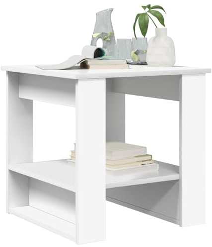 vidaXL Couchtisch Weiß 51 x 50 x 50 cm Holzwerkstoff