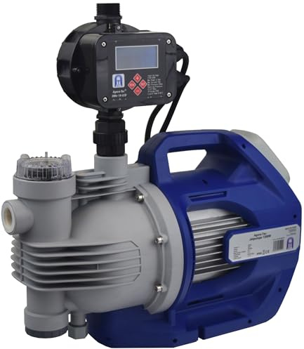 Agora-Tec® Hauswasserautomat Hauswasserwerk Jet-1300 18DW-LCD mit Druckschalter