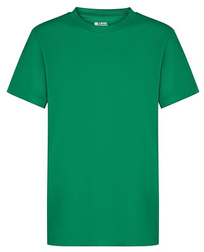 Ages 1-16 Kids Plain Blank T-Shirt Tee Shirt 100% Cotton Boys Girls School Uniform P.E. Gym Green