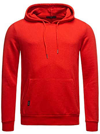 Red Bridge Herren Kapuzenpullover Hoodie Premium Basic,Rot-i,XL