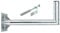Premium X 60cm Ø 60mm Wandhalter Stahl Winkel-Wand-Halterung für Satelliten-Schüssel SAT-Antenne 4-Fach Verstrebung Schraubensatz