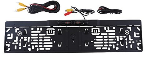 P Prettyia Car License Plate Number Plate Holder Rear View Camera, 170 ° Angle of Detection, IP 68 Waterproof And Dustproof, Infrared Function
