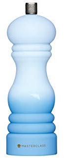 MasterClass Pepper Mill or Salt Grinder with Interchangeable Cap, Plastic, Blue Ombré, 17 cm