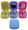 Erewa 4 Pack Colorful Contact Lens Case Kit with Mirror Durable, Compact, Portable Soak Storage Kit(Multi Color)