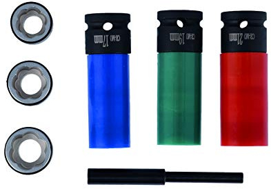 Laser 7920 Wheel Nut & Bolt Extractor Socket Set 7pc