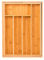Innoteck Essentials Natural Bamboo Expandable Cutlery Tray – Adjustable Kitchen Drawer Divider for Silverware and Kitchenware with 5 to 7 Compartments