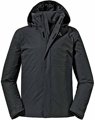 Schöffel Herren Jacket Gmund M, wind- und wasserdichte Regenjacke, atmungsaktive Outdoor Jacke, Wanderjacke mit verstaubarer Kapuze