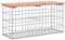 vidaXL Banc Jardin Design Gabion 83x31,5x42 cm Bois Massif de Douglas, siège de Jardin, Banc de Parc, Banc de Pique-Nique de Jardin, Banc extérieur
