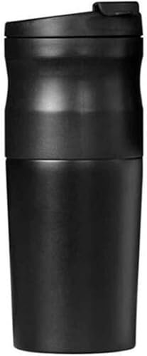 WolFum Cafetera portátil 3 en 1 Molinillo de café Filtro de café eléctrico Taza de café Máquina de café por goteo Juego de goteros de café para el hogar (Negro) (Negro)