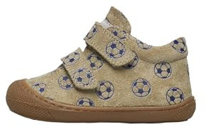Naturino Lauflernschuhe aus Veloursleder mit Fußball, Grau-Blau 24