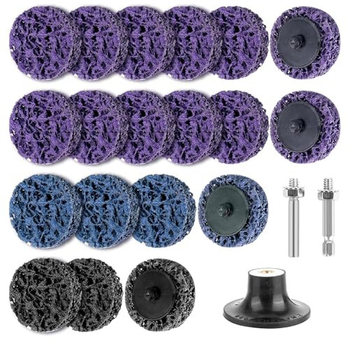 DMJJSD® Lot de 19 disques abrasifs CSD de 2 pour le nettoyage grossier - Pour le traitement de surface, le polissage, l'élimination de la rouille, les soudures à distance (50 m)