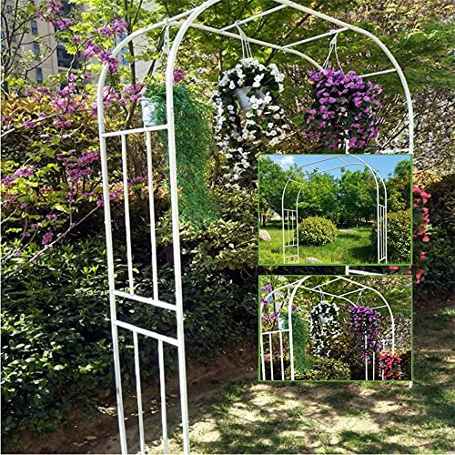 garden arch Rose Arch, Garden Arch, Wrought Iron Pergola Arbor, for Supporting Climbing Plants Terrace Patio Garden Archway Decoration