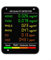 CWOQOCW 6 In 1 Air Quality Monitor Multifunctional Air Quality Monitor With Large Screen For Home, Office, Station, Hotel(white)