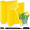 com-four® Etiquetas para Plantas 100x con Marcador de Doble Punta - Etiquetas enchufables - Tapones para Plantas - Tapones de Cultivo para parterres de 15 cm (100 Piezas - Amarillo - 15cm)