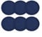 Silikon-Getränkeuntersetzer, 6 Stück, rund, rutschfest, hitzebeständig, Tischschutz-Pads für heiße und kalte Getränke, Küche, Bar, Theke, Esszimmer (Marineblau)