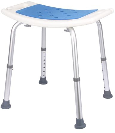 NEWFUN Duschstuhl Für Senioren, Duschhocker 137 KG, Duschhocker, Höhenverstellbarer, Werkzeuglose Montage, Badesitz für Erwachsene